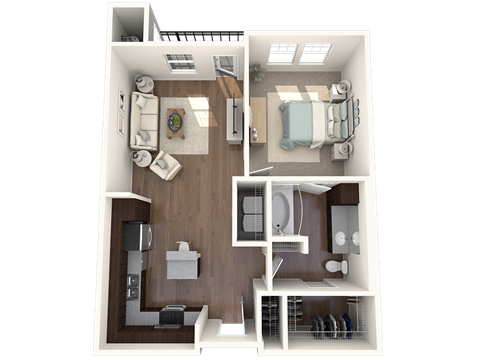 Centro Apartments Dotsero A2 Floor Plan